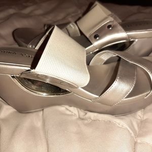 Laura Ashley Gold Sandals